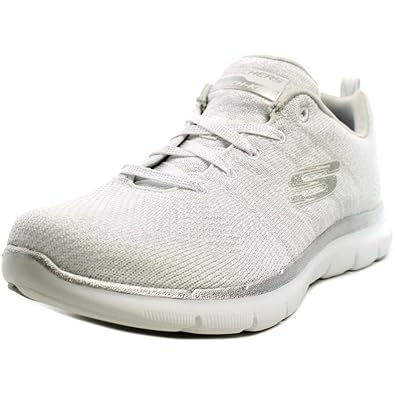 Skechers Flex Appeal 2.0 Opening Night Women US 8.5 White Running Shoe: Amazon.co.uk: Shoes & Bags