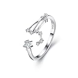 BriLove 925 Sterling Silver CZ Ring for Mom Women