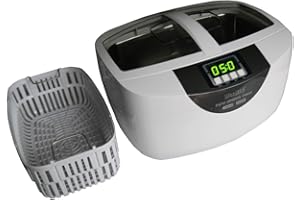 iSonic P4820-SPB25 Commercial Ultrasonic Cleaner 25-minute Timer, 2.6Qt/2.5L, WhiteColor, Plastic Basket, 110V
