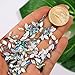 300 pcs Acrylic Crystal AB Shine Nail Art Flatbacks Rhombus Silver Back Rhinestones Gems Bead Jewels Stones for Nail DIY Crafts Projects Makeup 2 sizes; 6mm(200pcs)+8mm(100pcs)