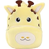 VASNOMX Cute Toddler Backpack,Kids Mini Travel Bag Plush Animal Cartoon Toddler Bag Daypack Backpack for Boys Girls 2-4 Years
