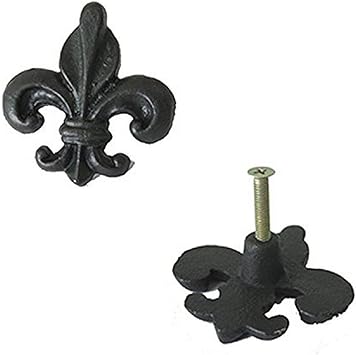 Nach Dy 80166 Lilly Fleur De Lis Drawer Pull Set Of 12 12 Piece