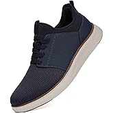 YOLARK Men Casual Dress Shoes Fashion Sneakers Lightweight Breathable Laceless Walking Shoes Gym Tennis Athletic