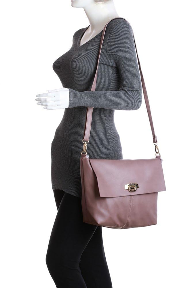 caprese bonnie women's satchel (mauve)