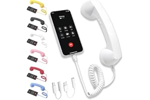 Retro Phone Handset, Bluetooth Retro Phone Handset, Wired External Receiver with Microphone,for Mobile Phones Cell Phone Smar