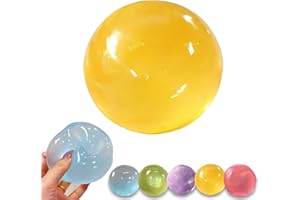 Handmade Coconut Oil Squishy Ball, Super High Moldable Crystal Coconut Oil Stress Ball, Soft and Non-Sticky, Lightweight and 