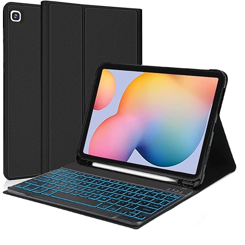 Galaxy Tab S6 Lite Case with Keyboard, Colors Backlit - Main Image