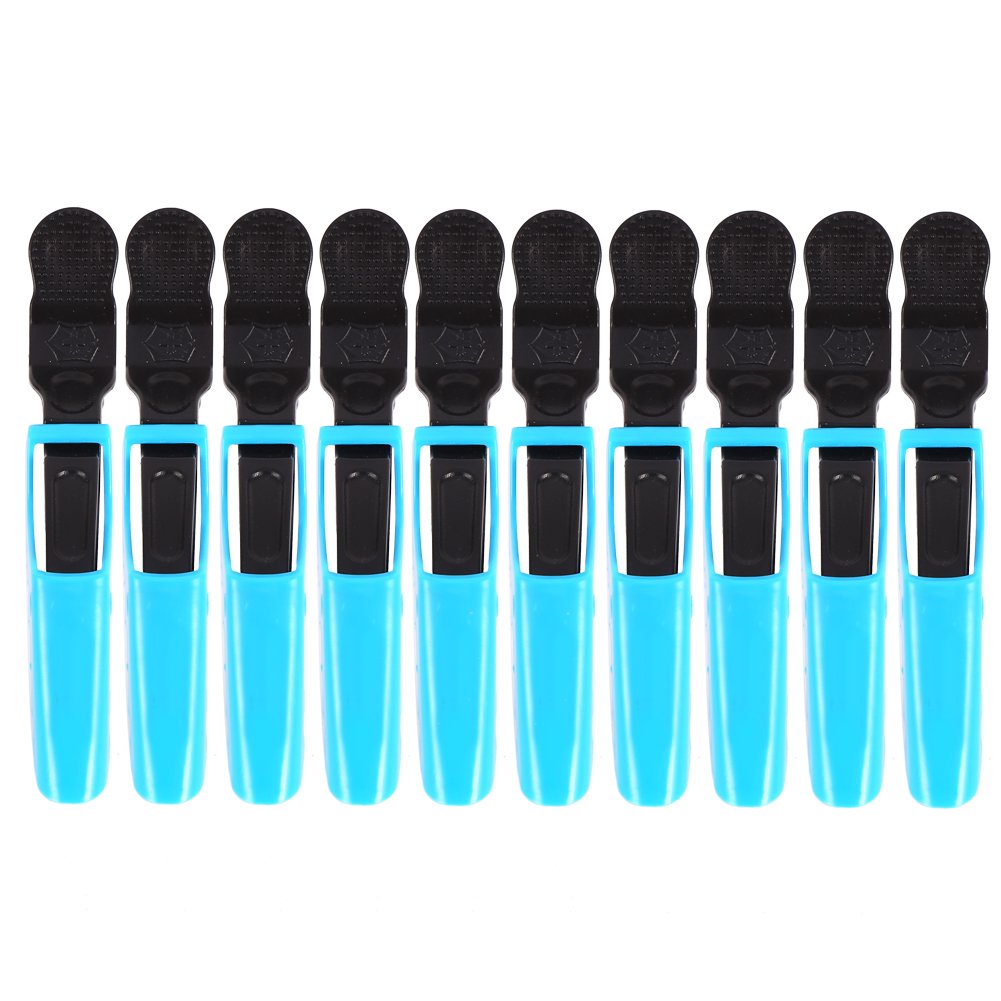 Hairdressing Clip For Women, Plastic Clamp Hair Styling Non Slip Clips Hair Grip Accessory (10 pcs-blue)