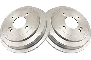 AM AUTOPARTS Rear Brake Drum Set Driver & Passenger Side Compatible with 2013-2017 Hyundai Accent