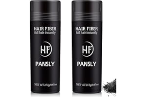 Roseflower 2pcs Hair Fibers for Thinning Hair, Undetectable Natural Hair Thickening Fibers, Hair Building Fibers for Women an