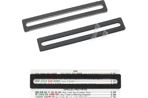 CWDEW Pack of 2 Mahjong Line Reader Mahjong Line Finder Acrylic Mah Jong Card Line Guide (Black)