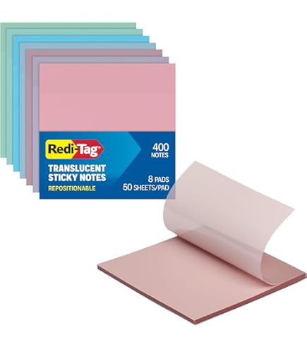 Glitter Sticky Notes Transparent 1000 SHEETS] TRANSPARENT Sticky Notes ...