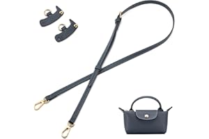 ZOOEASS Leather Purse Strap Replacement Bag Straps for Longchamp Handbags Women Leather Crossbody Shoulder Strap Adjustable