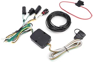 WALFRONT Trailer Wiring Harness Kit 4 Pin Connector for L 2021-2025, OEM Replacement with 4 Way Flat Plug, ABS Casing for Uti