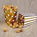 PIXNOR Mini Popcorn Boxes Pack of 50 (Gold)