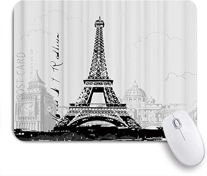 Amazon Eilannaマウスパッド エッフェル塔ビッグベン水墨画都市景観暗い ゲーミング オフィス最適 高級感 おしゃれ 防水 耐久性が良い 滑り止めゴム底 ゲーミングなど適用 用ノートブックコンピュータマウスマット Eilanna マウスパッド 通販