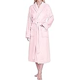 PAVILIA Robes For Women, Fleece Soft Fluffy Bathrobe, Plush Cozy Long Spa Robe