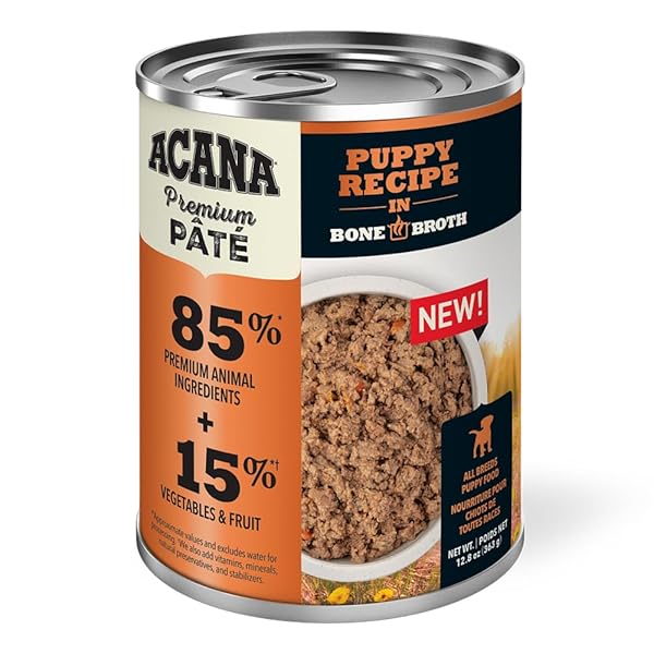 ACANA, PREMIUM PATE RECIPE IN BONE BROTH CANNED PUPPY FOOD, 12.8 OUNCE