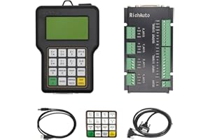 PGFUN Upgraded Richauto CNC Controller DSP A11E 3 Axis Motion Control System for CNC Router, Engraver, Cutting Machine, Compatible with TYPE3, ARTCAM, Mastercam, ProE, UG Software.(English Version)