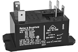 FORMIDEN T92S7D22-22 OEM Replacement Furnace Relay - DPST General Purpose Relay for Furnace Performance