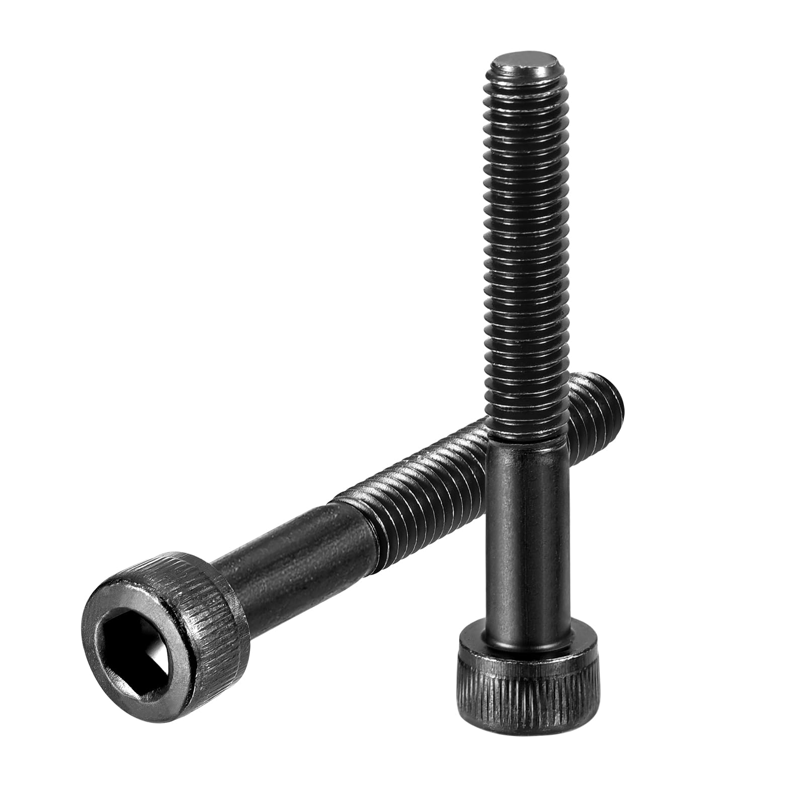 uxcell Hex Socket Bolts (M5-0.8x35), Grade 12.9 Carbon Steel Hex Socket Drive Screws, Black, 50 Pcs