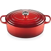 Le Creuset Enameled Cast Iron Signature Oval Dutch Oven, 6.75 qt., Cerise
