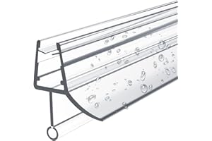 EMKE Shower Seal Replacement Seal Water Repellent Shower Door Seal Splash Guard Shower Cubicle Bathroom 4-6 mm Glass 1000 mm