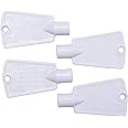 BlueStars 297147700 Ultra Durable Freezer Door Key Replacement Part Compatible with Frigidaire Kenmore Electrolux Freezers - Replaces AP4301346 PS1991481 - Pack of 4
