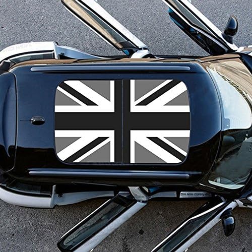 For Mini Cooper Roof Graphic Decal Perforated Vinyl Sticker Sunroof AccessoriesGrey Jack R61