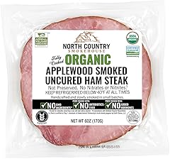 NORTH COUNTRY SMOKEHOUSE Organic Applewood Smoked Pork Ham Steak, 6 OZ