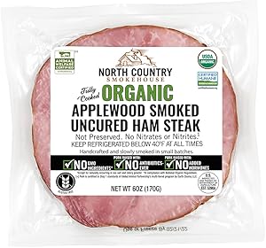North Country Smokehouse Organic Applewood Smoked Pork Ham Steak, 6 OZ