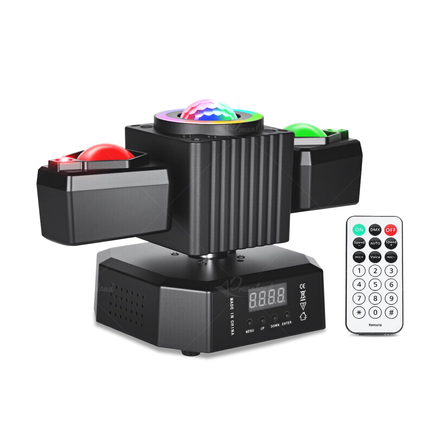 Photo 1 of Dreamland Party Disco Light, Disco Ball Dj Light Sound Activated with Remote Control Stage Strobe for Parties KTV Christmas (Angel)