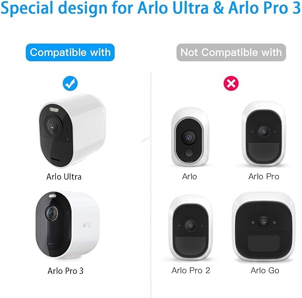 TIUIHU Cargador adaptador para cmara Arlo con cable de carga accesorios compatibles con Arlo Pro3 Smart Home 2KArlo Ultra Smart Home 4K 30ft