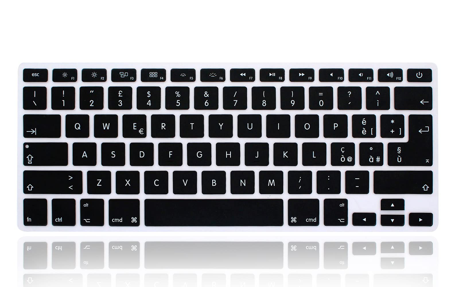 XHLWZR EU/UK/US Italian Language Silicone Keyboard Cover Skin for MacBook Pro 13" 15" 17" (2015 or Older Version),for MacBook Air 13" A1369/A1466,USA and European Layout Protective Skin