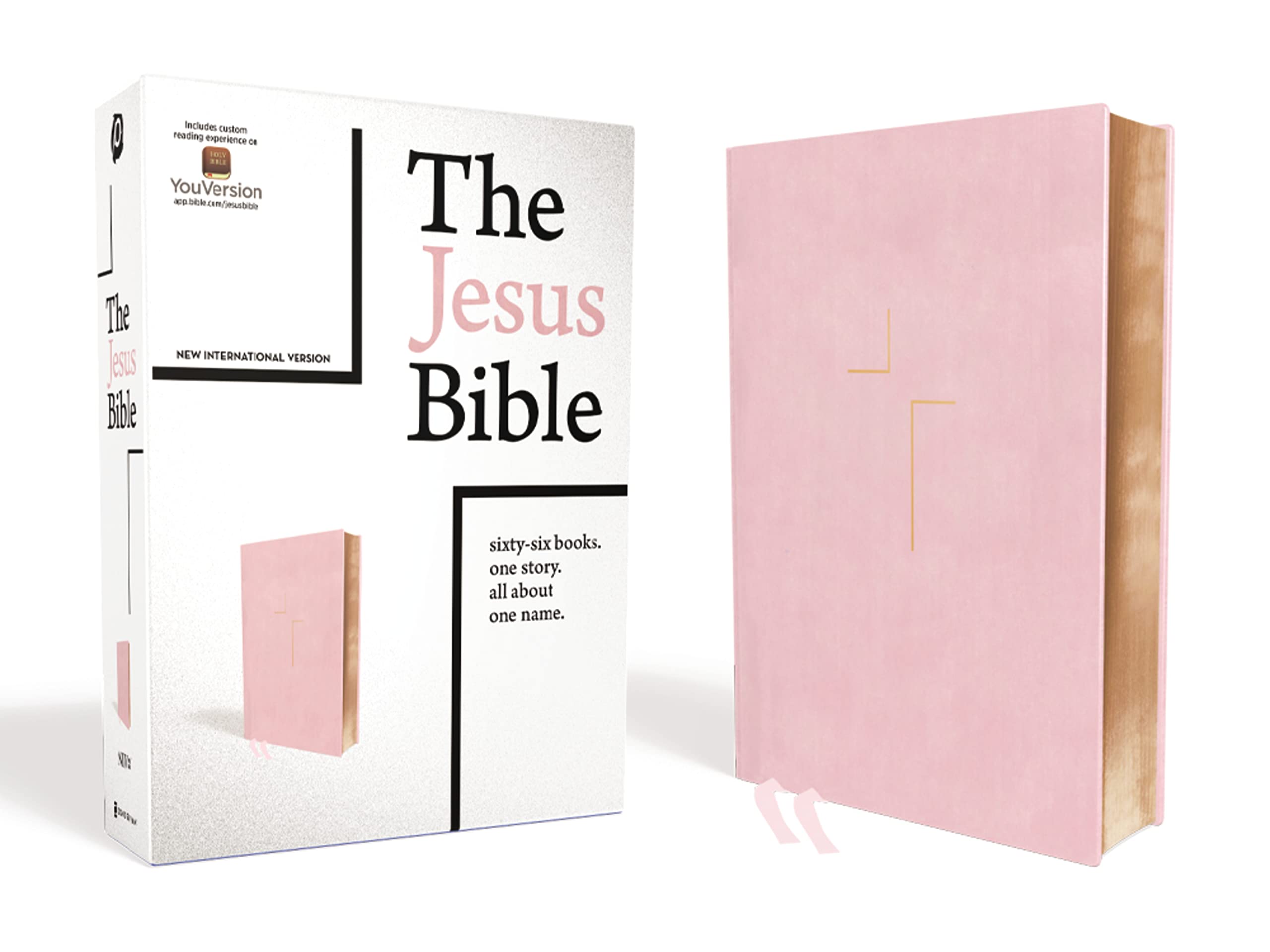 The Jesus Bible, NIV Edition, Leathersoft over Board, Pink, Comfort Print The Jesus Bible, NIV Edition, Leathersoft over Board, Pink, Comfort Print Hardcover