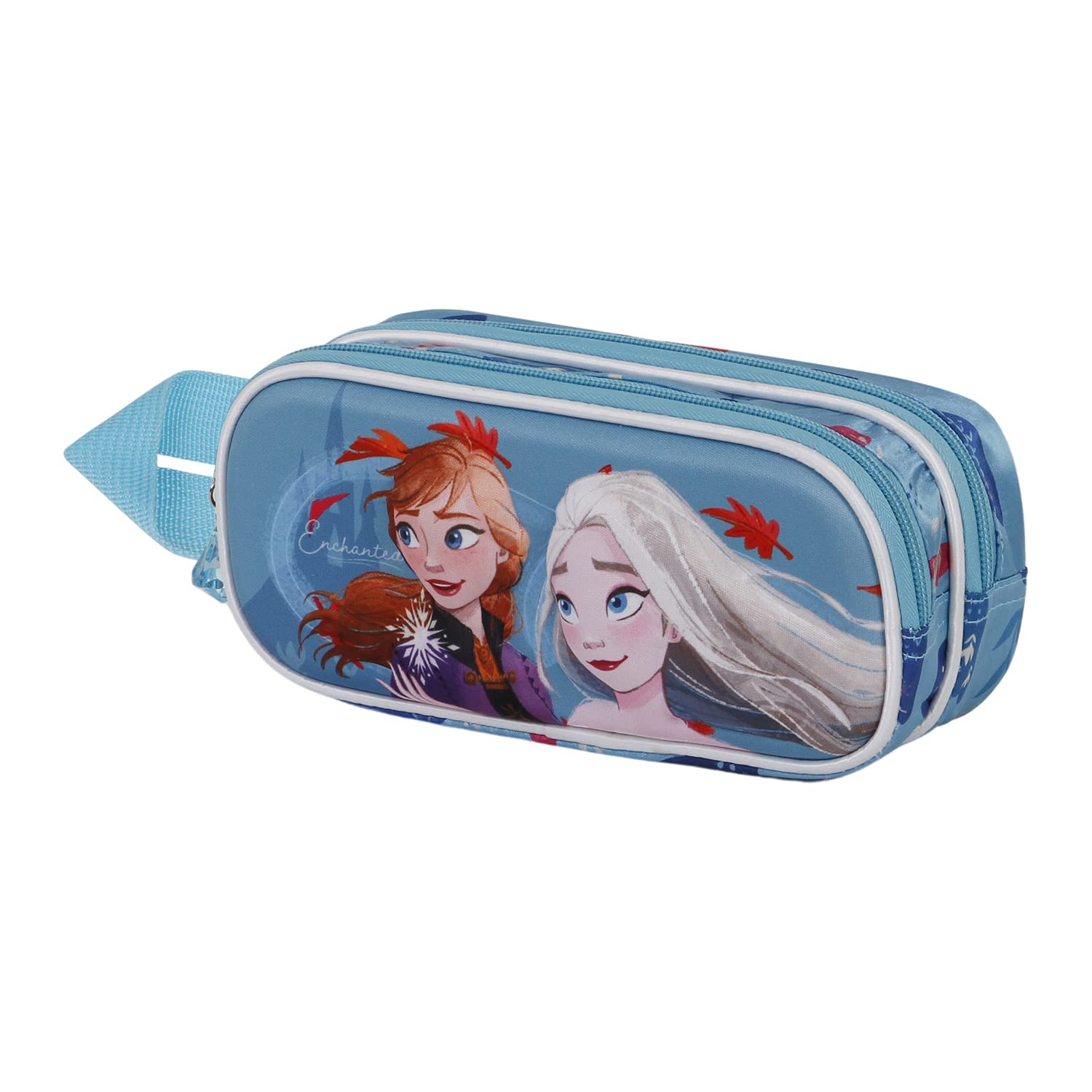 Frozen 2 Enchanted-3D Double Pencil Case, Blue