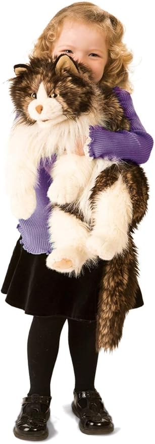 folkmanis ragdoll cat hand puppet