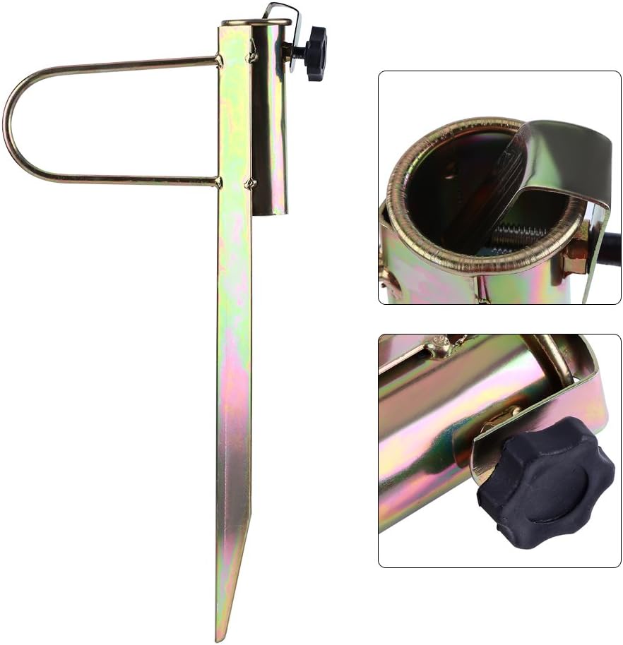 Zunate Metal Ground Spike for Sun Umbrella, Beach Umbrella,Ground Soil