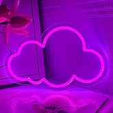 Cloud Neon Sign Cute Purple Clouds LED Light Sign for Wall,13 * 7.9in Dimmable USB Floating Clouds Light Up Sign for Living Room Kid Bedroom Nursery Birthday Christmas Wedding Party decor