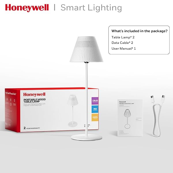 HONEYWELL CORDLESS TABLE LAMPS RECHARGEABLE SET OF 2, M1 SUNTURALUX PORTABLE LED DESK LAMP 5200MAH 4COLOR 9RGB DIMMABLE BEDSIDE LAMPS FOR RESTAURANT/BEDROOM/BARS/PARTY/CAMPING NIGHT LIGHT
