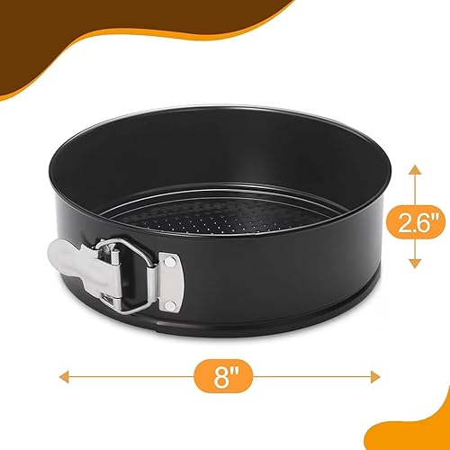Hiware Inch Non-stick Springform Pan with Removable Bottom Leakproof  Cheesecake Pan