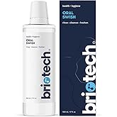 BRIOTECH Oral Swish, Hypochlorous Acid Mouthwash Rinse, Gentle Oral Care Hygiene, Fight Bad Breath, Support Against Plaque, Gum Irritation & Tender Gums, Alcohol & Fluoride Free, 17 fl oz