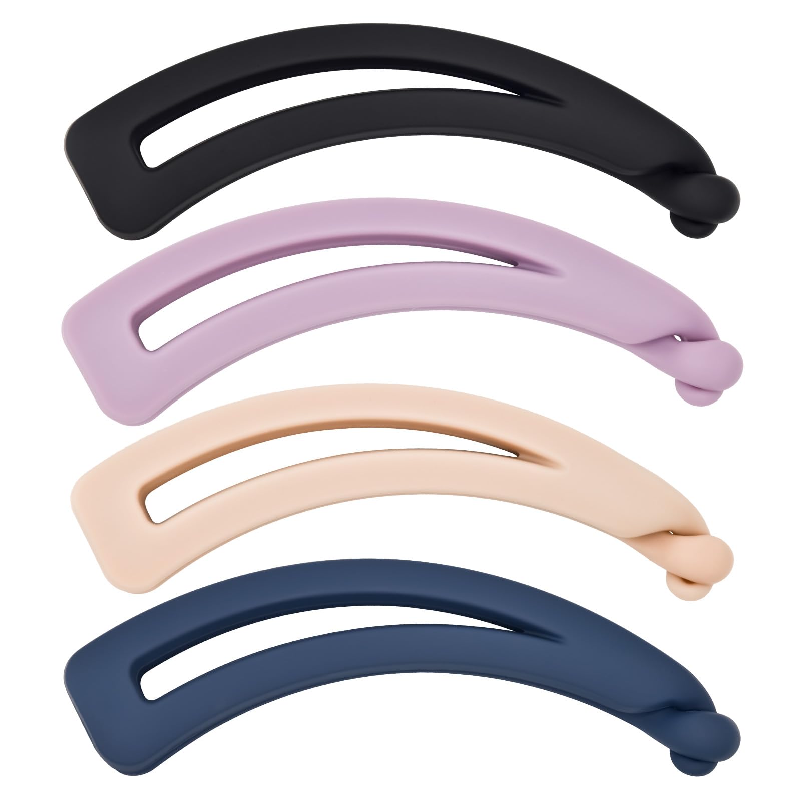 PAITOK 4 Pcs Banana Clips Large Banana Hair Clip Anti-Slip Fish Comb Large Claw Clip Suitable for Women Ponytail Hair Clip Banana Clip Claw Clips for Thick Hair and Thin Hair(Style 2)