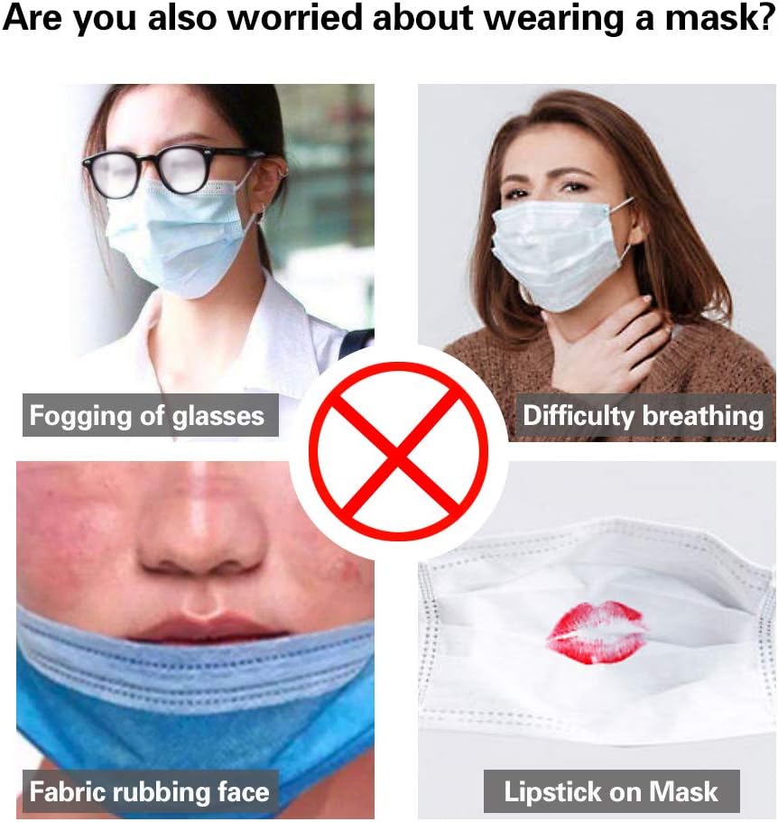 3D Bracket More Space for Comfortable Breathing Washable Reusable. (10pcs/Adults): Health & Personal Care