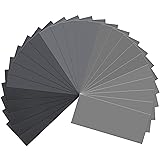 LCubro 25PCS Sandpaper, Wet Dry Sandpaper, High