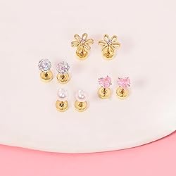 Hypoallergenic Earrings for Girls Toddler Surgical