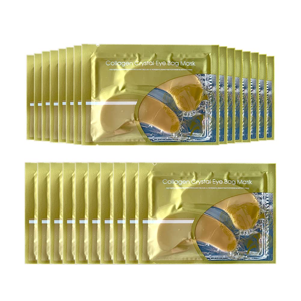 24K Gold Eye Mask - 25 pairs, reduce wrinkles and fine lines under the eyes, reduce eye bags and dark circles, moisturize the skin around the eyes, moisturizing and anti-aging