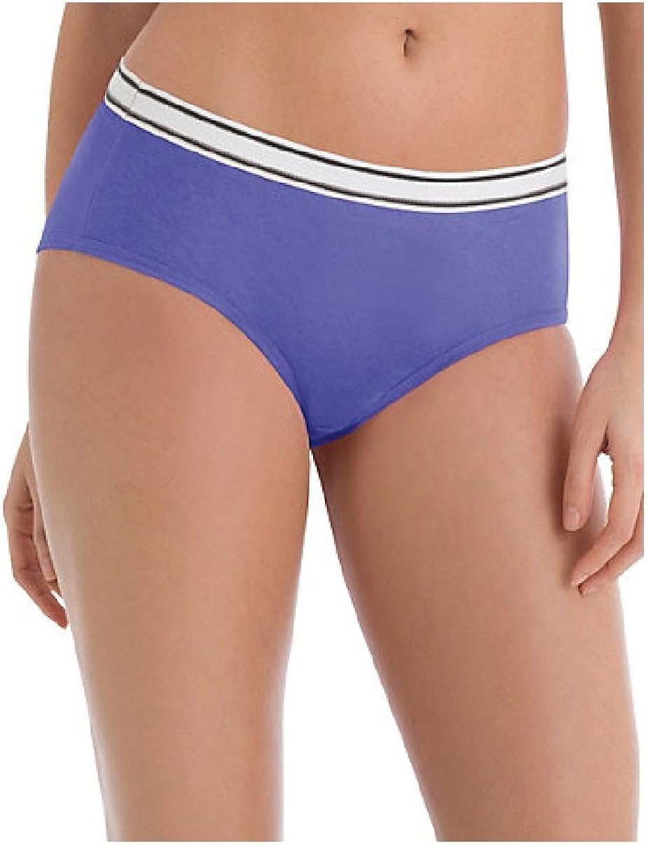 Hanes Women's Premium Boyfriend Cotton Stretch Boy Cut Briefs 2Pack