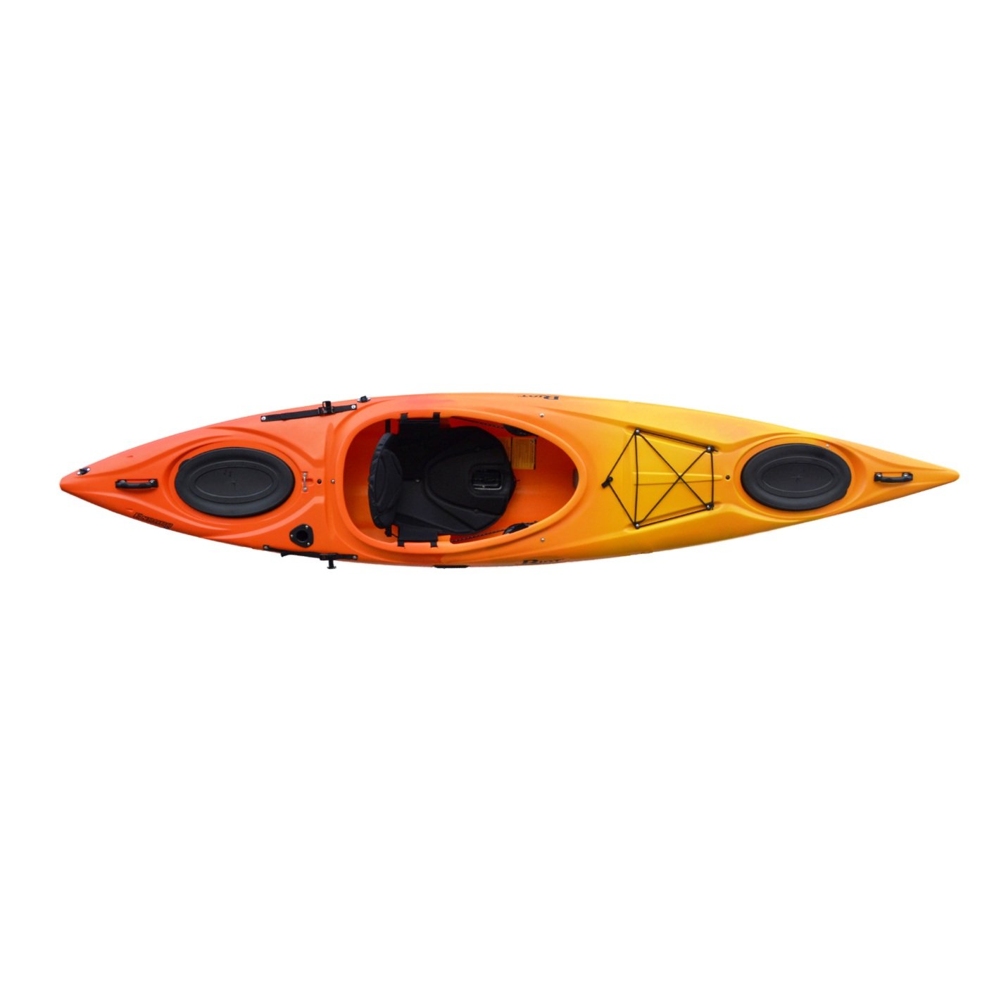 Riot Kayaks Enduro 12 HV Flatwater Day Touring Kayak (Yellow/Orange, 12