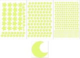 GLOCARNIVAL Glow in The Dark Stars Decor Ceiling 452PCS Moon Kit Kids Room view 2